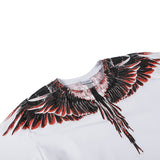Marcelo Burlon T Shirt MB Brown Wings Pattern Pure Cotton Men and Women Same Style
