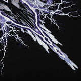 Marcelo Burlon T Shirt MB Purple Lightning Wings Pure Cotton Men and Women Same Style