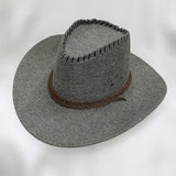 Cowboy Hats Suede Spring and Summer Men's and Women's Outdoor Mountaineering Wide Brim Hat Fedora Hat