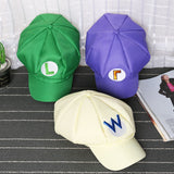 Mario Hat Octagonal Cap Super Mary Cartoon Surrounding the Game Cosplay