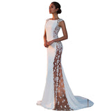 Women Lace Wedding Dress Women's Sexy Dress Banquet Evening Dress