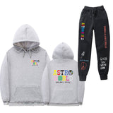 Travis Scott Astroworld Hoodie & Pant 2 Piece Set Hooded Sweater Set Men and Women Sports Suit Jacket