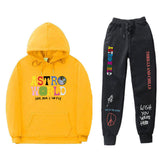 Travis Scott Astroworld Hoodie & Pant 2 Piece Set Hooded Sweater Set Set