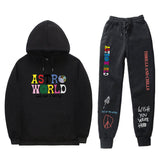 Travis Scott Astroworld Hoodie & Pant 2 Piece Set Hooded Sweater Set Set