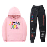 Travis Scott Astroworld Hoodie & Pant 2 Piece Set Hooded Sweater Set Set