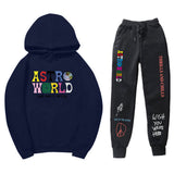 Travis Scott Astroworld Hoodie & Pant 2 Piece Set Hooded Sweater Set Set