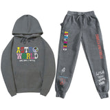 Travis Scott Astroworld Hoodie & Pant 2 Piece Set Hooded Sweater Set Set