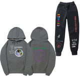 Travis Scott Astroworld Hoodie & Pant 2 Piece Set Men's and Women's Pullover Sweatshirt