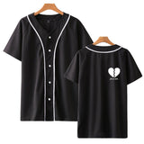 Baggy Baseball Jersey Short Sleeve Summer Baseball Uniform Men'S Baseball Shirt