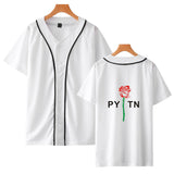 Baggy Baseball Jersey Short Sleeve Summer Baseball Uniform Men'S Baseball Shirt
