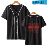 Baggy Baseball Jersey Short Sleeve Summer Baseball Uniform Men'S Baseball Shirt