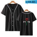 Baggy Baseball Jersey Short Sleeve Summer Baseball Uniform Men'S Baseball Shirt