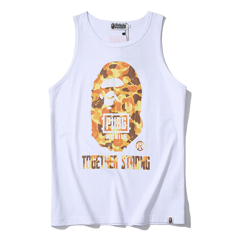 WGM Shirt Summer Casual Printed Vest