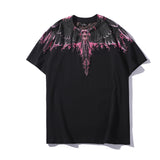 Marcelo Burlon T Shirt MB Wings Pattern Pure Cotton Men and Women Same Style