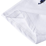 Marcelo Burlon T Shirt MB Blue Wings Men's and Women's Same Hip Hop Pure Cotton