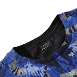 Marcelo Burlon T Shirt MB Blue Wings Men's and Women's Same Hip Hop Pure Cotton
