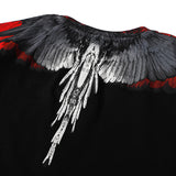 Marcelo Burlon T Shirt MB Wings Pattern Pure Cotton Men and Women Same Style