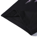Marcelo Burlon T Shirt MB Violet Wings Pattern Pure Cotton Men and Women Same Style