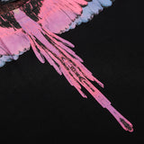 Marcelo Burlon T Shirt MB Pink Wings Pattern Men and Women Same Style Pure Cotton