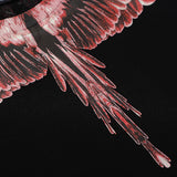 Marcelo Burlon T Shirt MB Brown Wings Pattern Pure Cotton Men and Women Same Style