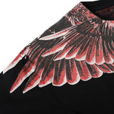 Marcelo Burlon T Shirt MB Brown Wings Pattern Pure Cotton Men and Women Same Style