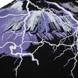 Marcelo Burlon T Shirt MB Purple Lightning Wings Pure Cotton Men and Women Same Style