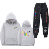 Travis Scott Astroworld Hoodie & Pant 2 Piece Set Hooded Sweater Set Men and Women Sports Suit Jacket