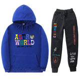 Travis Scott Astroworld Hoodie & Pant 2 Piece Set Hooded Sweater Set Set