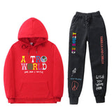 Travis Scott Astroworld Hoodie & Pant 2 Piece Set Hooded Sweater Set Set