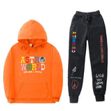 Travis Scott Astroworld Hoodie & Pant 2 Piece Set Hooded Sweater Set Set