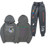 Travis Scott Astroworld Hoodie & Pant 2 Piece Set Men's and Women's Pullover Sweatshirt