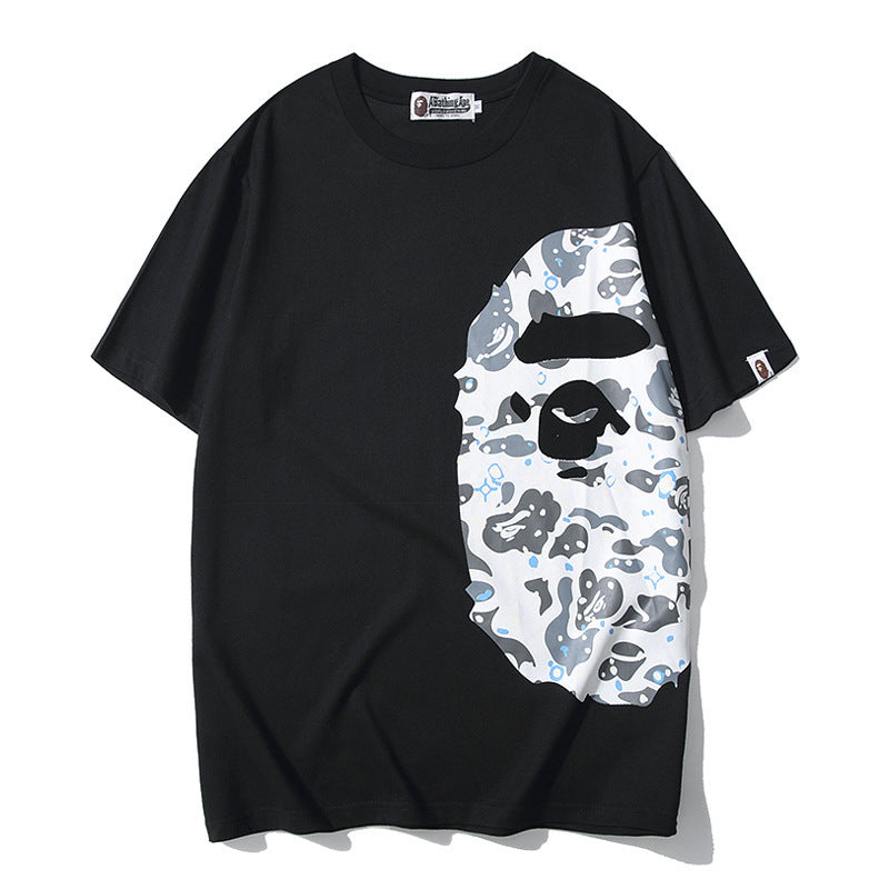 WGM Shirt Summer Luminous round Neck T-shirt Men's Casual