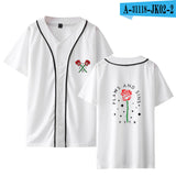 Baggy Baseball Jersey Short Sleeve Summer Baseball Uniform Men'S Baseball Shirt