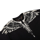 Marcelo Burlon T Shirt MB Imperceptible White Wings Printing Cotton Men and Women Same Style