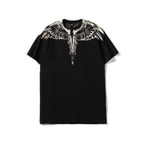 Marcelo Burlon T Shirt MB Imperceptible White Wings Printing Cotton Men and Women Same Style