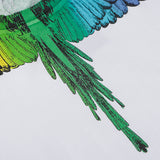 Marcelo Burlon T Shirt MB Rainbow Parrot Wings Men And Women Same Style Hip Hop
