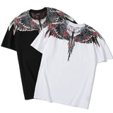 Marcelo Burlon T Shirt MB Wings Pattern Pure Cotton Men and Women Same Style