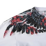 Marcelo Burlon T Shirt MB Wings Pattern Pure Cotton Men and Women Same Style