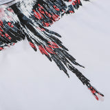 Marcelo Burlon T Shirt MB Wings Pattern Pure Cotton Men and Women Same Style
