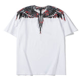 Marcelo Burlon T Shirt MB Wings Pattern Pure Cotton Men and Women Same Style
