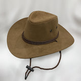 Cowboy Hats Suede Spring and Summer Men's and Women's Outdoor Mountaineering Wide Brim Hat Fedora Hat