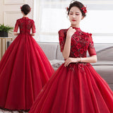 Women's Evening Dress Ball Gown Princess Quinceanera Wedding Dresses Costume Tulle Tutu Dress Dress Host Annual President Evening Dress