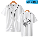 Baggy Baseball Jersey Short Sleeve Summer Baseball Uniform Men'S Baseball Shirt