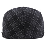 Check Beret Hat Spring Cotton Square Color Plaid