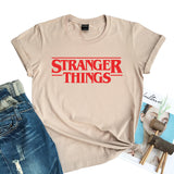 Stranger Things T Shirt Letter Print Short-Sleeve T-shirt Women's Bottoming Shirt