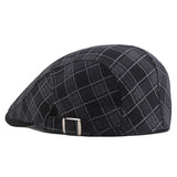 Check Beret Hat Spring Cotton Square Color Plaid