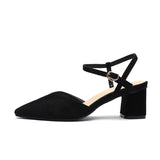 Nude Strappy Block Heels Women's Sandals