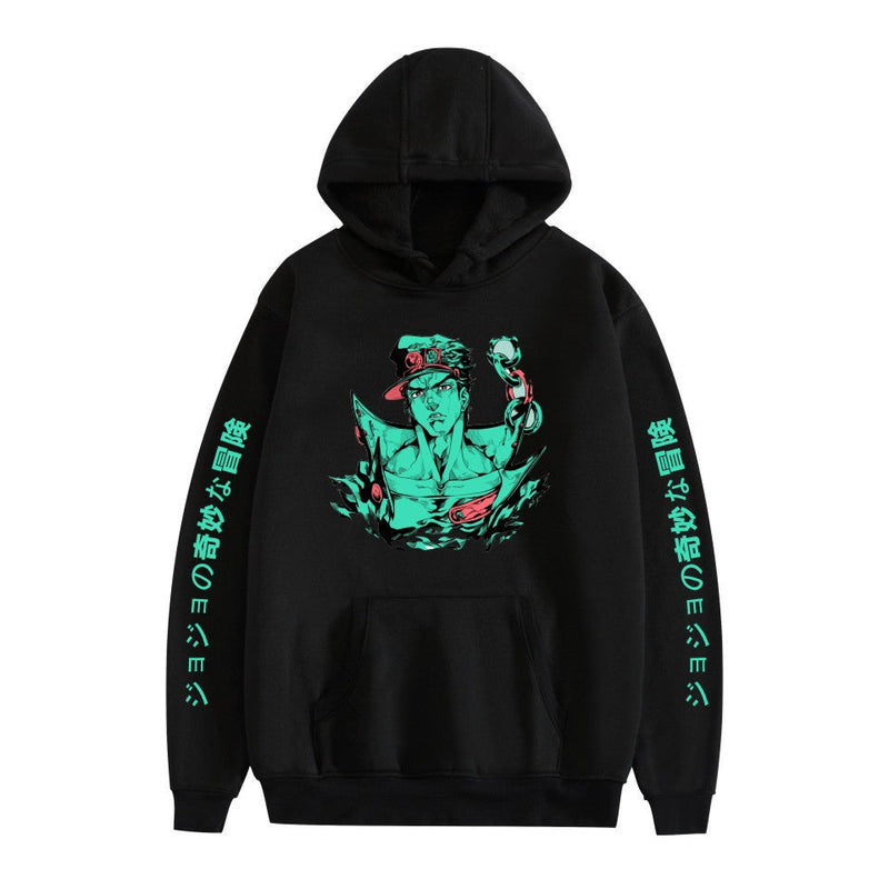 JoJo's Bizarre Adventure Dressing Printed Loose Hooded Sweater