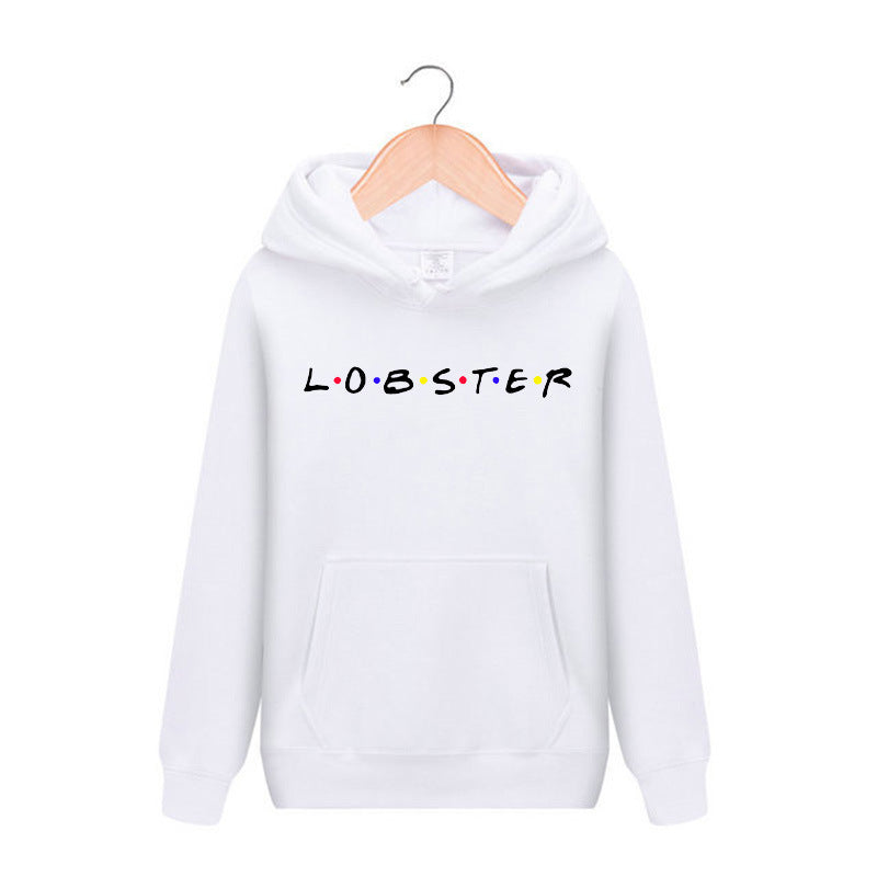 Friends Joey Hoodie Print Hooded Fleece Lined Sweater Men and Women