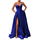 Lady Gaga Dress Strap Trailing Satin Dress